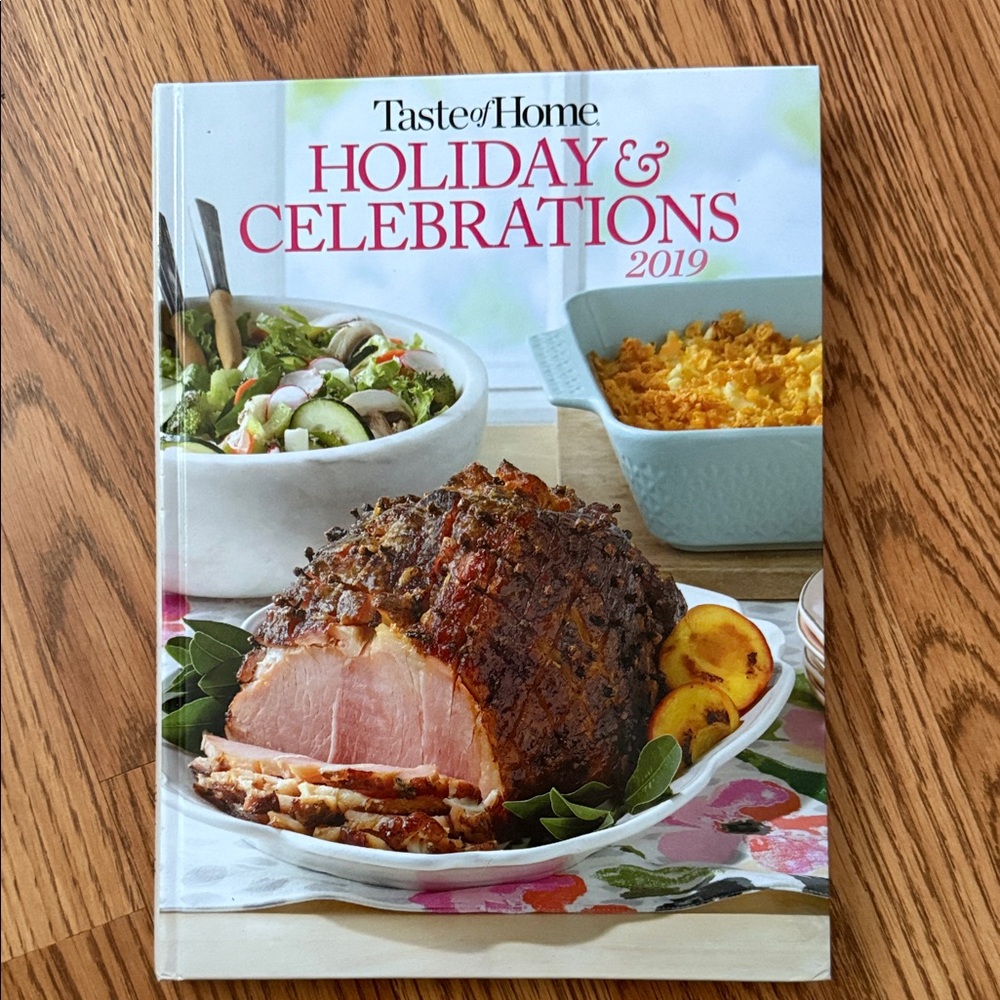 Taste of Home Holiday & Celebrations Cookbook 2019 - Pink and Blue Cover